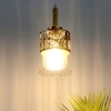 Eliante Hanging Light, Champaign Glass Shade, Mild Steel, 1 Bulb - Modern Pendant Lamp For Home Decor