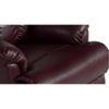 369 Leatherette One Seater Manual Recliner in Burgundy Colour