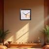 Har Har Mahadev Wooden Wall Clock with Spiritual Shiva Design
