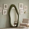 The Artment Green Fluid Reflection Unbreakable Floor Mirror For Home (160 X 60 CM)