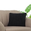 Knitted Purl Black Cushion Cover  16X16 Inches