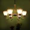 Eliante Chandelier, 6 Light Mild Steel Modern Ceiling Fixture