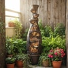 Brown Fiber Glass Magnum Lamp Water Fountain