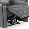 Venezia One Seater Motorized Leather Recliner in Smoke Grey Colour