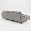 Aurora Sectional Sofa with Left Chaise Lounge Light Grey