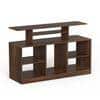 Bevlyn Engineering Wood Floor Standing Tv Entertainment Unit In Brown Maple Finish