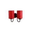 Tammey Maroon Natural Fiber Wall Light