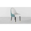 Lili Accent Chair in Cream & Blue Colour