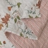 Eva Cream Floral Cotton Comforter Double Bed Reversible 350 Gsm Size 240 X 220 Cms