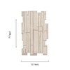 Handmade Wool Shaped Rug Modern Abstract Beige 5 x 7 Feet Carpet