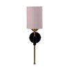 Devansh Metal Electric Wall Light in Black Colour with Grey Shade Count of 1 Light