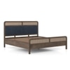 Hanoi Solid Wood King Size Bed Without Storage (Danish Walnut Finish, Davos Plus Colour)