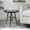 Metalsmith Circular Aluminium Side Table – Black Finish