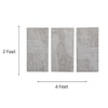 Abstract Neutral Wool Silk Wall Art 3 Panel Set 4 x 2 Feet