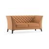 Weston 2 Seater Half Leather Sofa in Mustard Colour