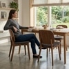 Scandinavian Cora Dining Chair Cocoa Finish