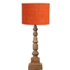 Devansh Orange  Jute   Table Lamp With  Wood Natural Base (7X7X21.25 Inches)-17