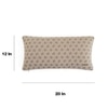 Geometric Stone  And Natural Cotton Cushion Cover 12X20 Inches