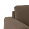 Granada Premium 1 Seater Fabric Sofa in Truffle Beige Velvet Colour