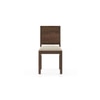 Atlas Solid Wood Dining Chair in Danish Walnut Finish & Wheat Brown Colour - Set of 2