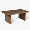 Anish Fusion Solid Wood Nested Coffee Table in Brown Colour