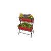 VegTrug Poppy Two Tier Ladder Planter with Red Liner