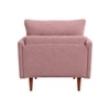 Arihana Boucle Fabric Arm Chair in Pink Colour
