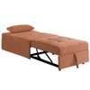 Evenie 1 Seater Pull Out Sofa cum Bed  in Orange Colour