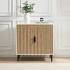 Velin Small Sideboard White Wood Effect