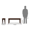 Diner Dining Bench (Finish:Dark Walnut)