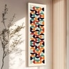 Retro Geometric Bauhaus Canvas Wall Art 12 x 46 Inch
