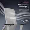 Veritas Mid Back Mesh Office Chair in Grey Colour