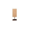 Emerson Beige Jute table lamp with Square Brown Wood Base