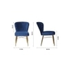 Abigail Metal Dining Chair in Honey Finish