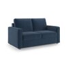 Apollo Compact 2 Seater Fabric Sofa in Lapis Blue Colour