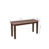 Monterey 4 Seater Dining Set with 1 Bench and 2 Chairs (Rubberwood, Dark Cappuccino Finish)