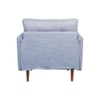 Arihana Fabric Arm Chair in Blue Color