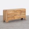 Wiemar Solid Mango Wood Sideboard with 3 Door in Natural Finish