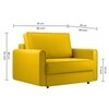 Flycon Pull Out Sofa cum Bed in Yellow Colour
