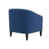 Daviana Boucle Fabric Lounge Chair in Blue Colour