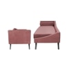 Euclid Velvet Chaise Launger in Pink Colour