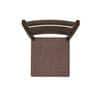 Seattle Starter Dining Set 1+4 (Rubberwood, Dark Cappuccino Finish)