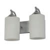 Eliante Modern Wall Lights Mild Steel & Glass Material Chrome & White Finish