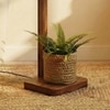 Elementary Beige Jute Floor Lamp with Beige Jute Base