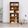 Hexa Engineered Wood Bookshelf Multipurpose Storage Rack in Giant Wood Colour