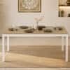 Holven 6 Seater Rectangular Dining Table European oak & white