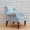 Genova Wing Chair in Blue Floral Colour