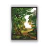 Green Red King Queen Canvas Wall Prints Canvas Wall Prints Set of 1 Multicolor Matte