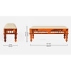 Girli Sheesham Wood Bench in Honey Oak Finish
