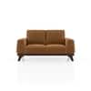 Granada Premium 2 Seater Fabric Sofa in Ochre velvet Colour